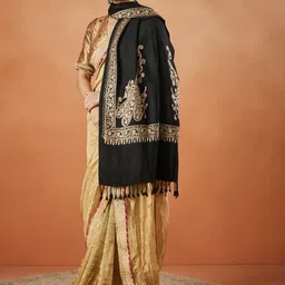 Pashmoda Ethnic Motifs Embroidered Shawl image 3