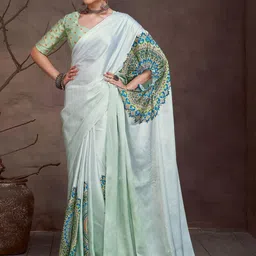 KALINI Floral Satin Saree-picture-21