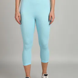 PAAVKI Women Pure Cotton Slim Fit 2 Way Stretchable Comfortable Ankle Length Legging-image-0