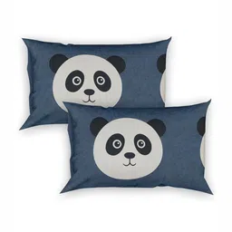 INDHOME LIFE Blue & White Printed Cotton 220 TC Queen Bedsheet Set 2.28 x 2.28 m image 2