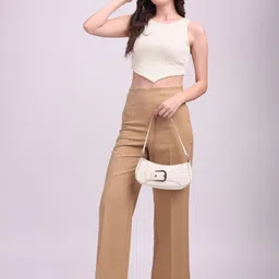 Halff Grey Crop Top image 2