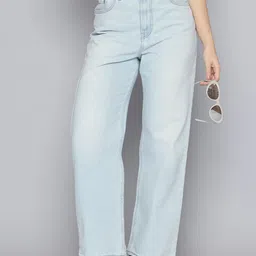 Levis Women Straight Fit High-Rise Pure Cotton Jeans-image-58