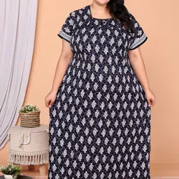 Rapariga Women Ethnic Motifs Printed Maxi Nightdress-picture-32