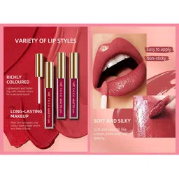 VOZO Set Of 6 Matte Lips Liquid Lipstick 4 ml Each Shade 102-103-104-105-106-204 image 5