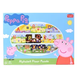 Peppa Pig Alphabet Floor Puzzle Multicolor - 56 Pieces-image-26