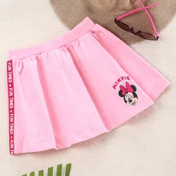 Babyhug Mid Thigh Skirt Minnie Mouse Print - Pink-picture-24