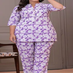 MAINA CREATION Printed Pure Cotton Tunic & Trousers Co-Ords-picture-20