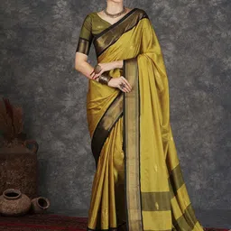 DIVASTRI Woven Design Zari Silk Blend Banarasi Saree-picture-36