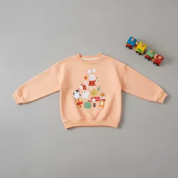 YK Orange Long Sleeve Printed Kids Sweaters-picture-16