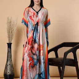 FABINALIV Printed Maxi Nightdress image 1