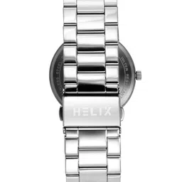 Helix Men Brass Dial & Stainless Steel Bracelet Style Straps Analogue Watch TW053HG08 image 2