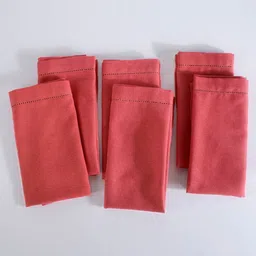 fingercraft Orange Colored 6 Pieces Pure Cotton Table Napkins-picture-37