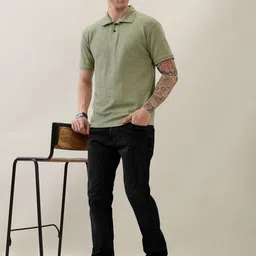 KAJARU Men Polo Collar T-shirt image 4