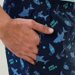 SleepZ by Raymond Men Conversational Printed Shorts image 2