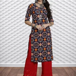 HERE&NOW Women Pack of 3 Ethnic Motifs Printed Kurta image 3