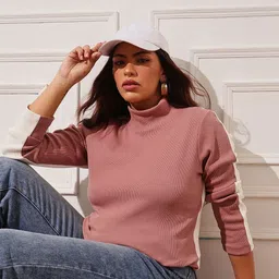 CURVY STREET Colourblocked Cotton Top image 2