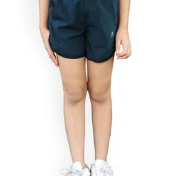 APPALUZO Girls Rapid-Dry Relaxed Fit Mid-Rise Running Sports Shorts-picture-20