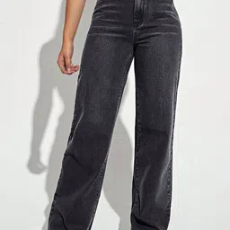 Glossia Women Comfort Straight Fit High-Rise Light Fade Jeans-picture-42