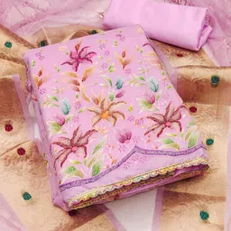 ASISA Floral Printed Unstitched Dress Material-image-34