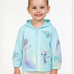 AIDAN PAUL Kids Girls Blue Taslon Water Resistant Frozen Parka Jacket-image-18