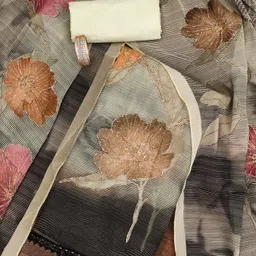 MANVAA Embellished Organza Unstitched Dress Material-picture-34