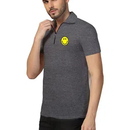 BEYOU FASHION Men Printed Polo Collar T-shirt image 3