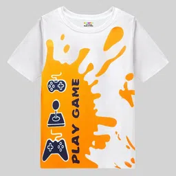 KUCHIPOO Boys 5 Printed Applique T-shirt image 3