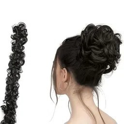 VIEWS Halo Curly Twists Hair Extension - Black - 37 Inch-image-65