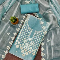 Rangtulika Ethnics Embroidered Unstitched Dress Material-picture-30