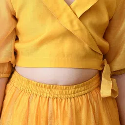 Indi-Loom Couture Girls Printed Ready to Wear Lehenga & Blouse image 3