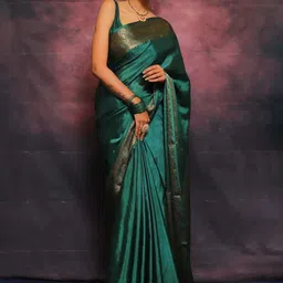 Snofi Creation Woven Design Zari Kanjeevaram Saree image 3