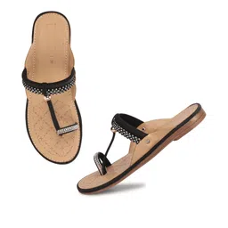 shoegazing Women Embellished One Toe Flats-picture-34
