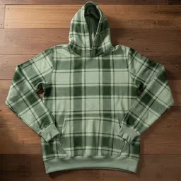 SZN Men Checked Hooded Sweatshirt-picture-51
