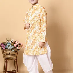 NFC CREATION Boys Embroidered Regular Sequinned Kurta with Dhoti Pants image 4