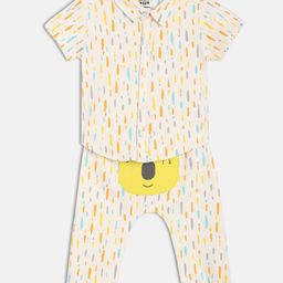 MINI KLUB Boys Printed Short Sleeves Pure Cotton Shirt With Jogger-picture-10