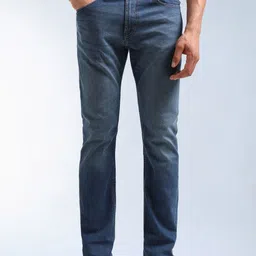 Flying Machine Men Straight Fit Mid-Rise Light Fade Stretchable Jeans image 4