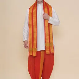 Sethukrishna Men Regular Kurta with Dhoti Pants & With Dupatta-picture-37