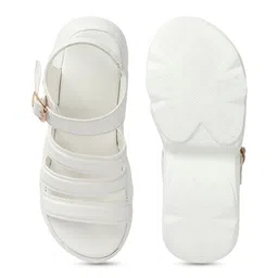 Try Me Women Open Toe Flats with Buckles image 5