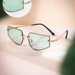 HAUTE SAUCE by Campus Sutra Women Rectangle Sunglasses with Polarised Lens image 2