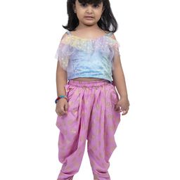 Twisha Girls Embellished Top with Dhoti Pants-picture-14