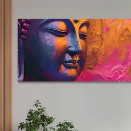 nestroots Blue & Pink 1 Piece Canvas Other Wall Paintings-picture-16