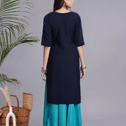 anouk rustic HERE&NOW Selection Of 3 Floral Printed Round Neck Straight Kurtas image 3