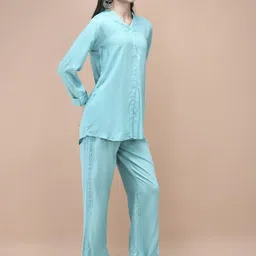 Shree Embroidered Tunic With Trousers Co-Ords image 3