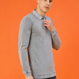 V-Mart Men Brand Logo Polo Collar Slim Fit T-shirt image 4