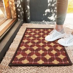 BIANCA Maroon & Beige Printed Anti-SkidDoormats-picture-39