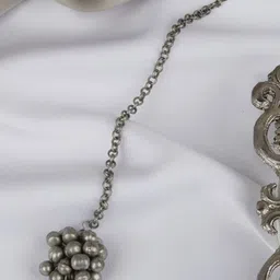 ISLANA Stone-Studded & Beaded Oxidised Jewellery Set image 5