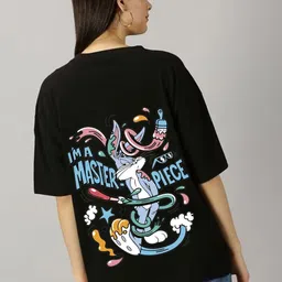 kintu parantu Women Printed Applique T-shirt-image-64