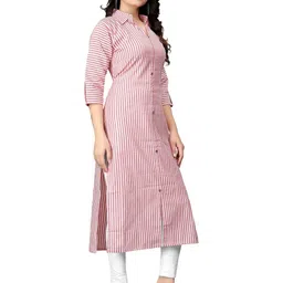 MANTRA DESIGNER Women Pink Khadi Kurtas image 2