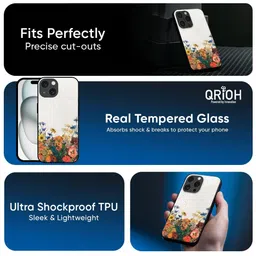 QRIOH Floral Printed iPhone Air Back Case Mobile Accessories image 4