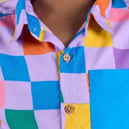 LIL DRAMA Boys Printed Shirt with Shorts image 2